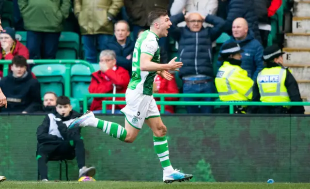 Josh Campbell celebrates the opening goal