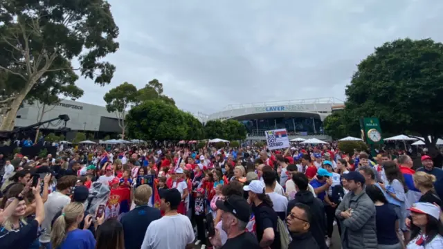 Serbian fans