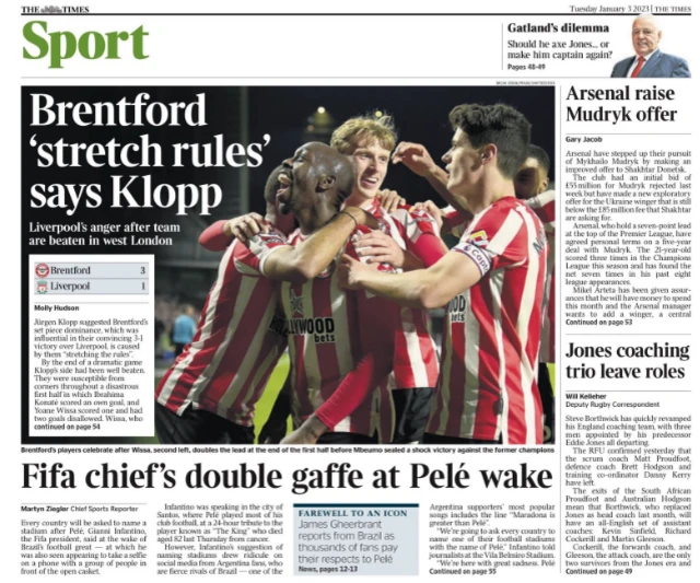 Times back page