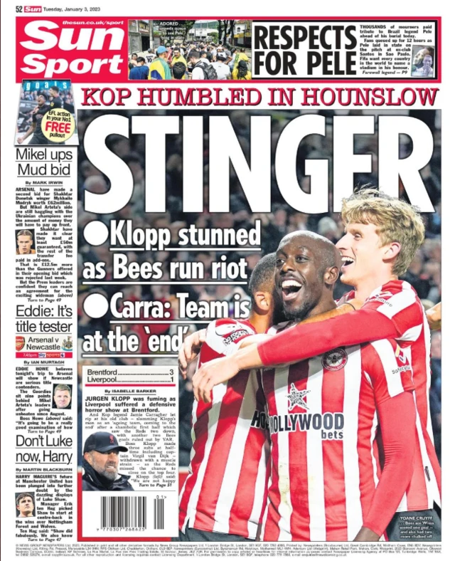 Sun back page