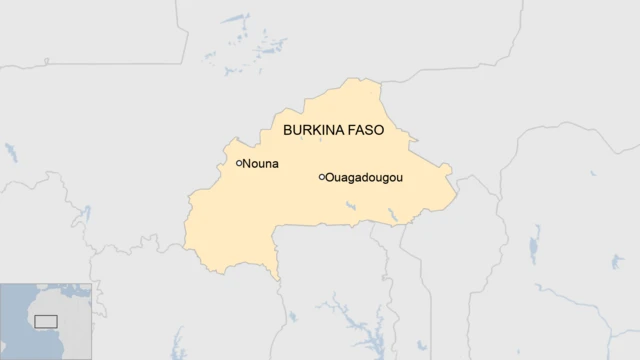 A map of Burkina Faso