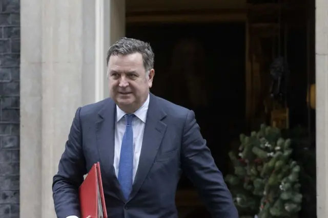 Mel Stride MP walks out of 10 Downing Street