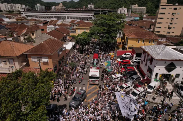 Pele's funeral procession