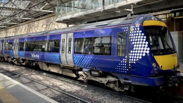 A Scotrail train