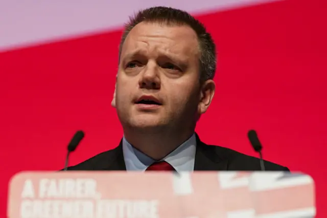 Nick Thomas-Symonds pictured at the Labour party conference in September 2022 in Liverpool