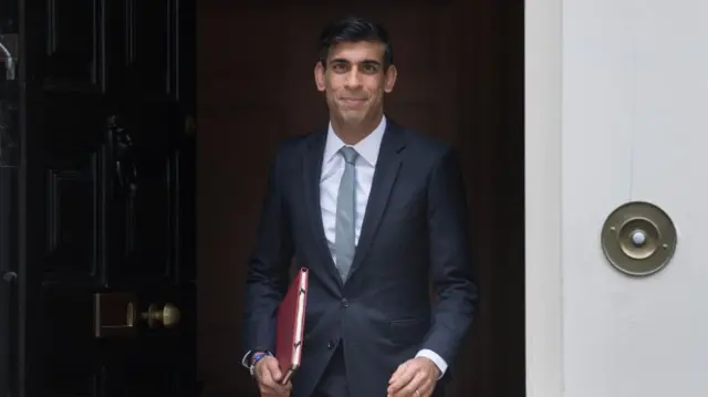 Rishi Sunak pictured on Downing Street