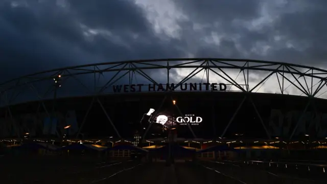 David Gold image at London Stadium