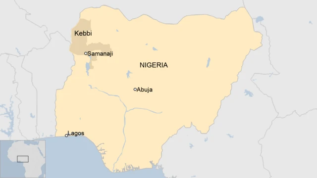 A map of Nigeria