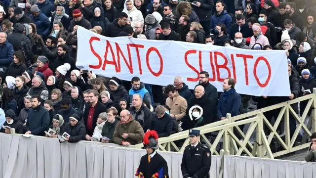 Crowds fill St Peter's Square for Pope Benedict XVI's funeral