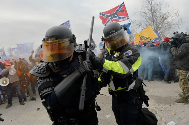 Officers during 6 January riot