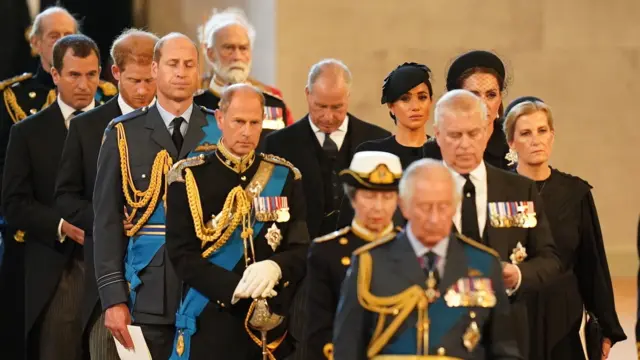 The Royal Family at Queen Elizabeth II's funeral