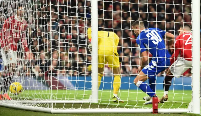 Conor Coady equalises for Everton against Manchester United