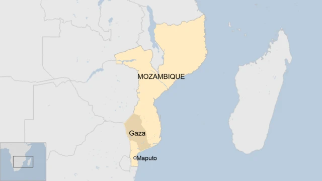 A map of Mozambique