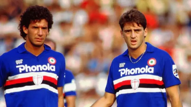 Gianluca Vialli and Roberto Mancini