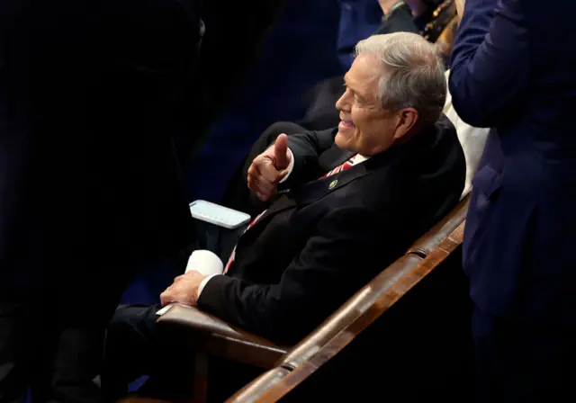 Ralph Norman gives a thumbs up after voting for Kevin McCarthy