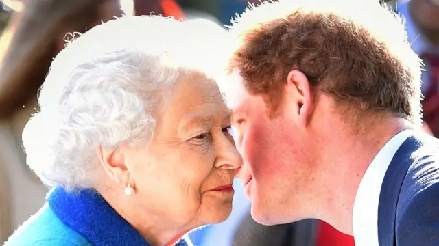 Harry and Queen Elizabeth