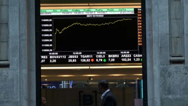 The Brazilian stock market building in Sao Paulo