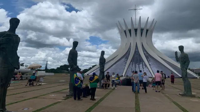 Tourists in Brasilia