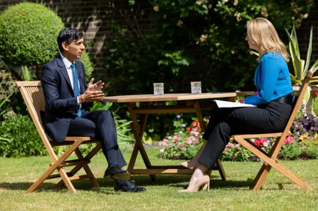 Laura Kuenssberg's last major interview with the PM took place in the Downing Street garden in June