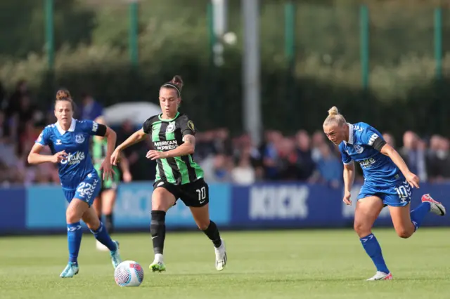 Bennison runs back after being robbed of the ball.