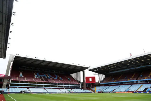 A general view of Villa Park.