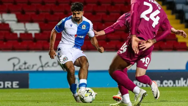 Dilan Markanday scores for Blackburn against Cardiff