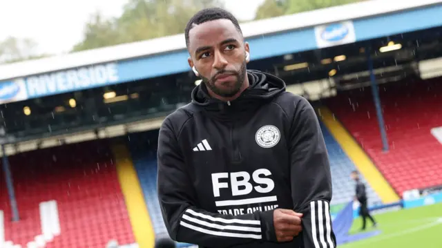 Leicester defender Ricardo Pereira at Ewood Park