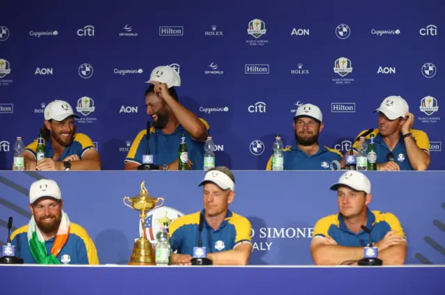 Press conference of Europe's winning Ryder Cup team