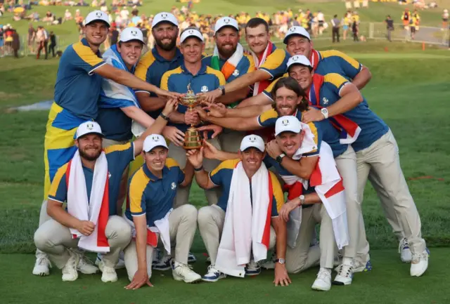 Europe's Ryder Cup winning team