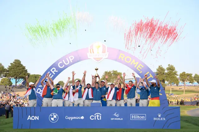 Europe win the Ryder Cup