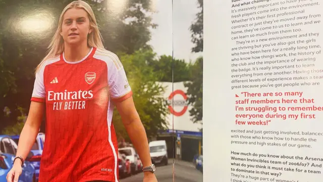 A photo of Arsenal's Alessia Russo