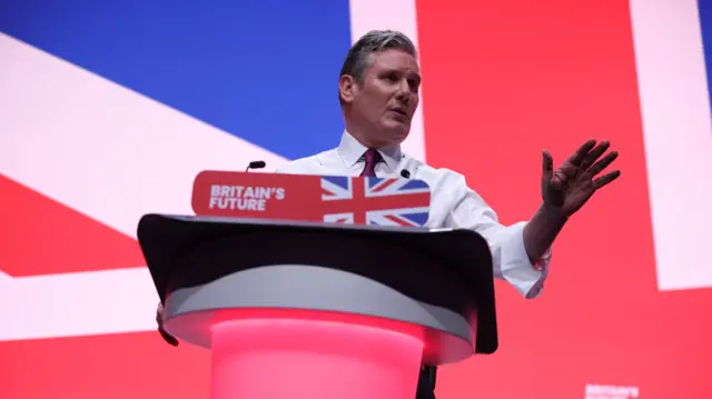 Keir Starmer addresses Labour conference