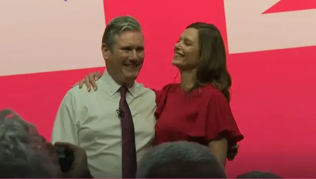 Smiles from Sir Keir and his wife Victoria