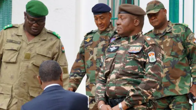 Abdourahmane Tchiani and other army commanders held a meeting in the capital, Niamey, Niger on July 28, 2023.