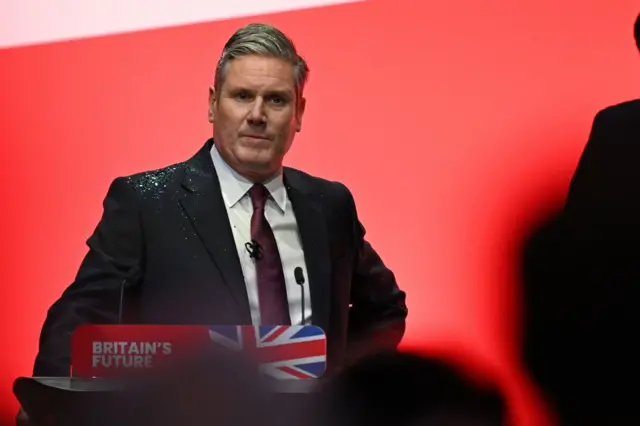 Sir Keir Starmer after protest