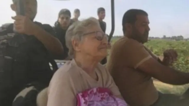 A still image from the Hamas video seen by Adva Adar