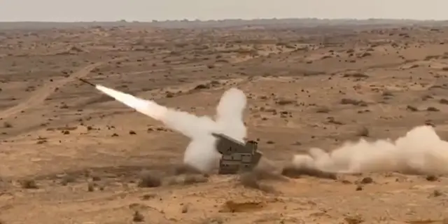 A picture of the launcher shared by the Israeli military