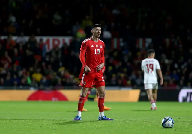 Wales player Kieffer Moore