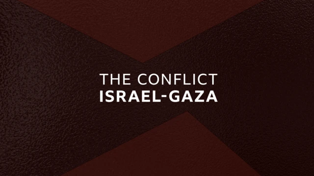 Podcast title card for The Conflict Israel-Gaza