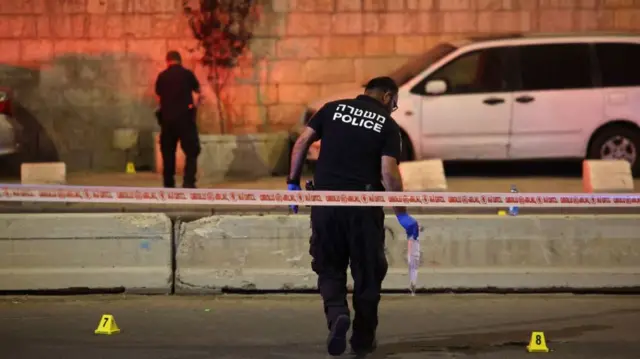 Police at site of reported shooting near Jerusalem's Old City