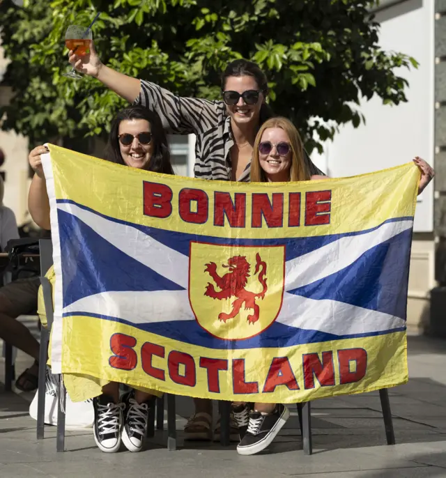 Scotland fans in Seville