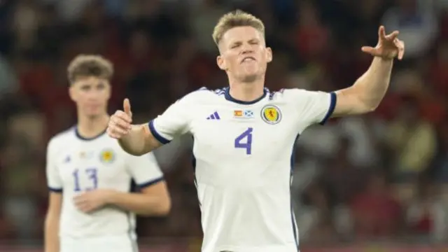 Scott McTominay reacts with fury and frustration