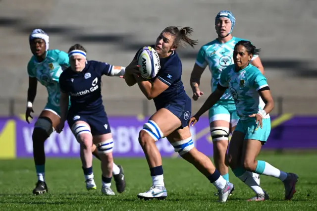 Scotland player makes a break