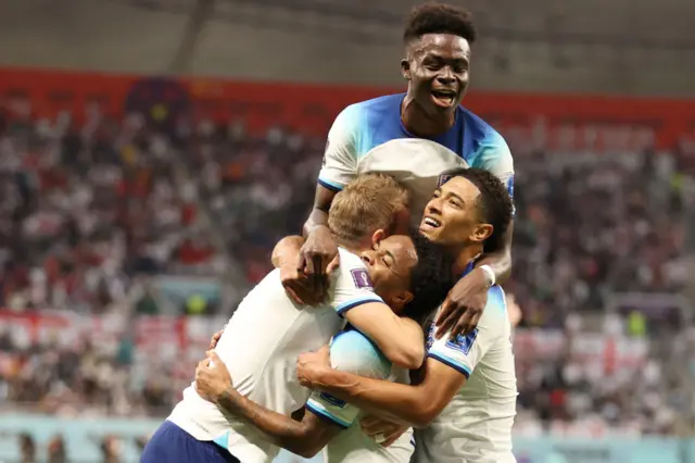 England celebrate