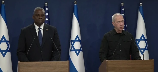 US Secretary of Defense Lloyd Austin and his Israeli counterpart, Yoav Gallant