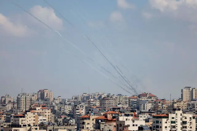 Rockets over Gaza