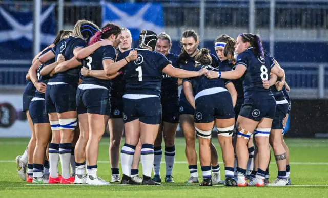 Scotland huddle
