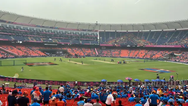 Inside the stadium