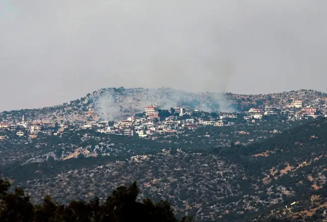 This picture of the Shebaa village was taken in July 2020, after reports of clashes between Lebanese militants and Israeli army