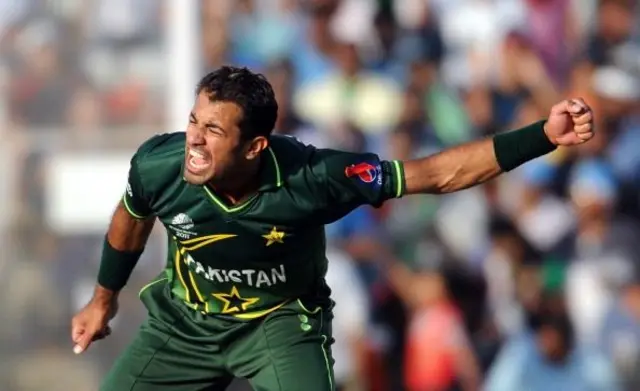 Pakistani bowler Wahab Riaz